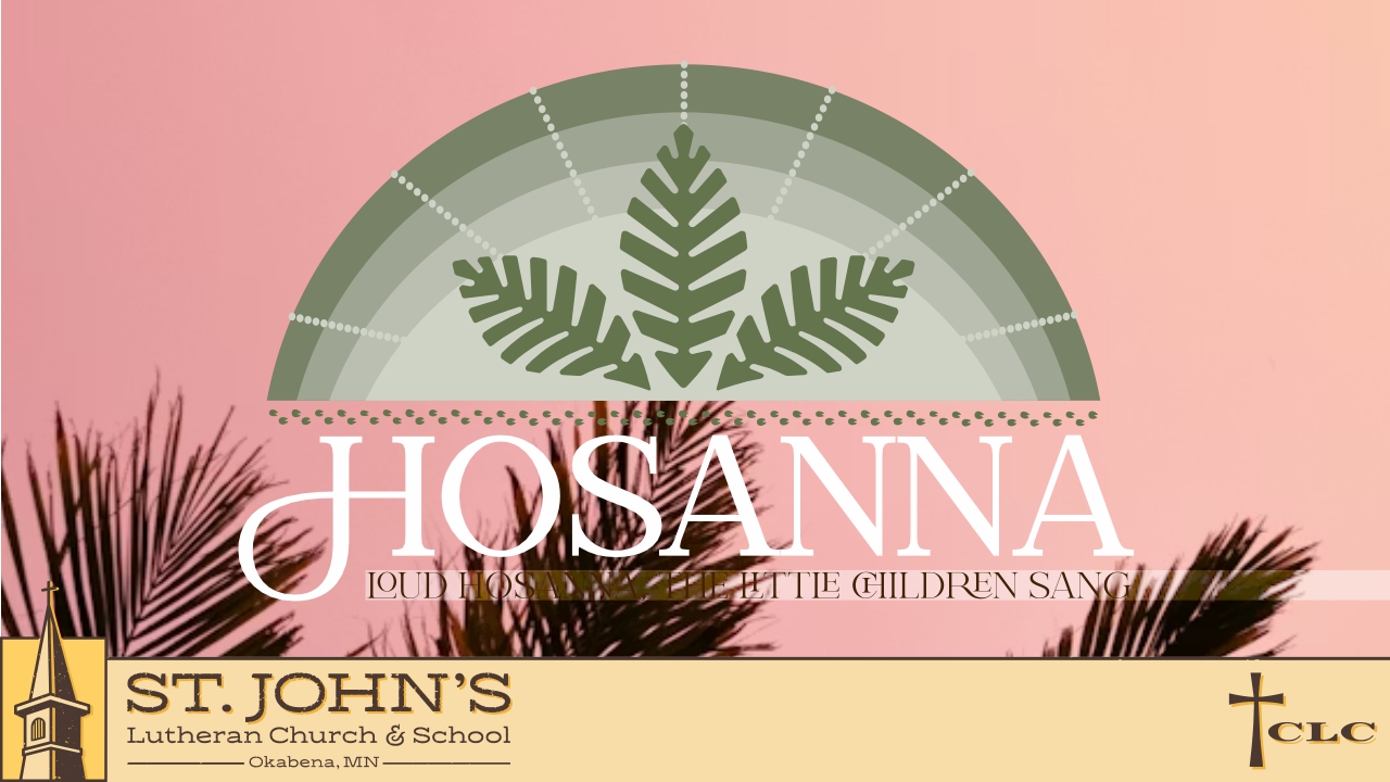 Palm Sunday/Confirmation Sunday Service – March 29, 2026